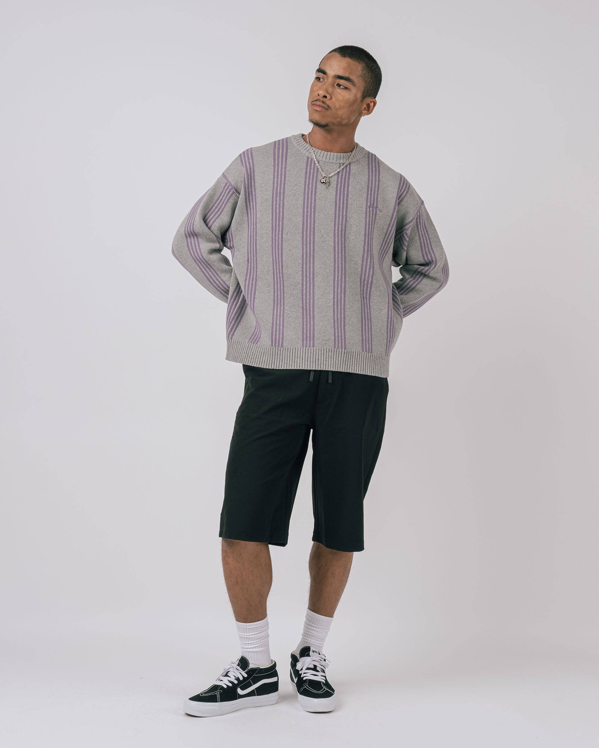 Beckford L/S Knit Crewneck Sweater - Students Golf