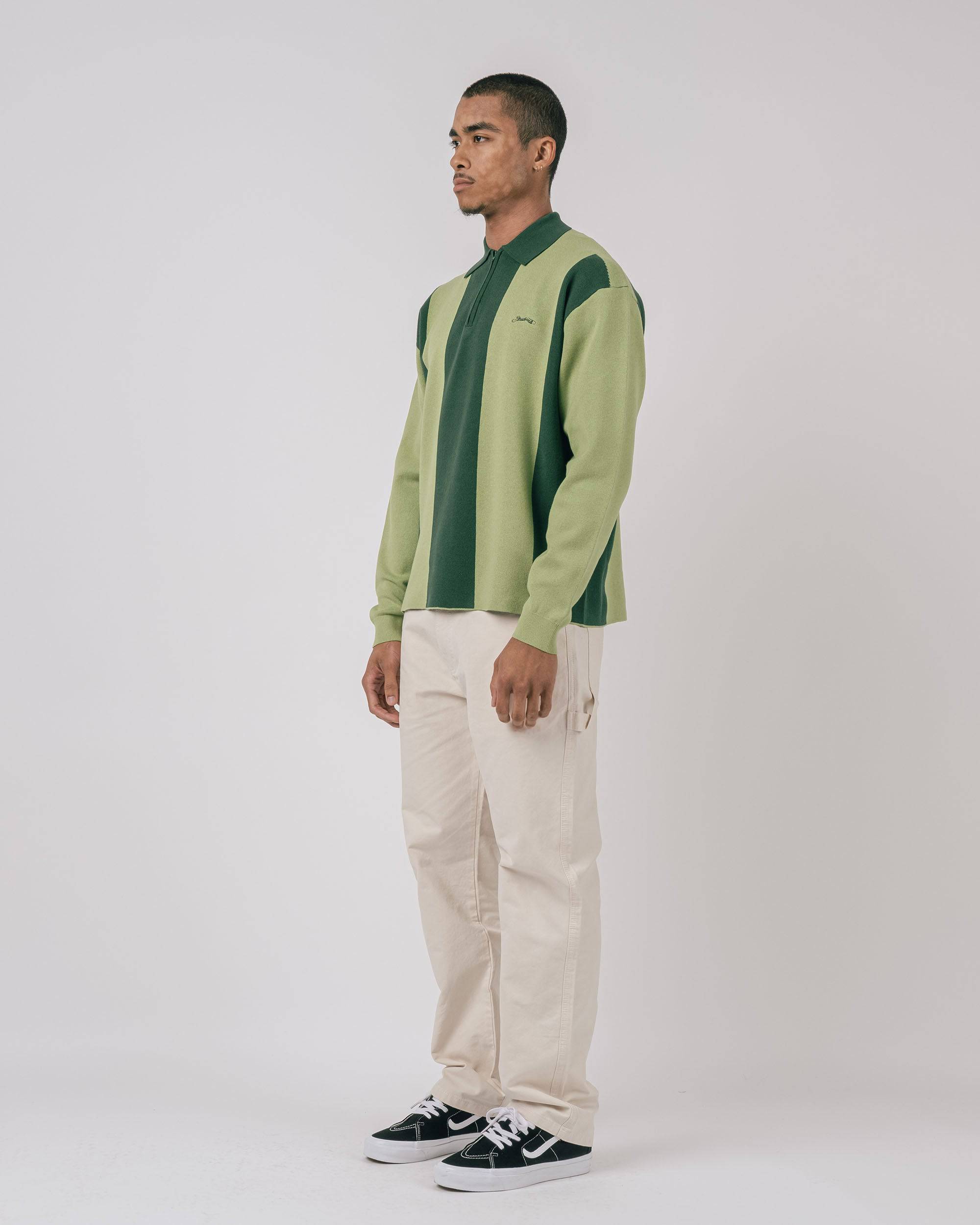 Kenway L/S Knit Polo Sweater - Students Golf