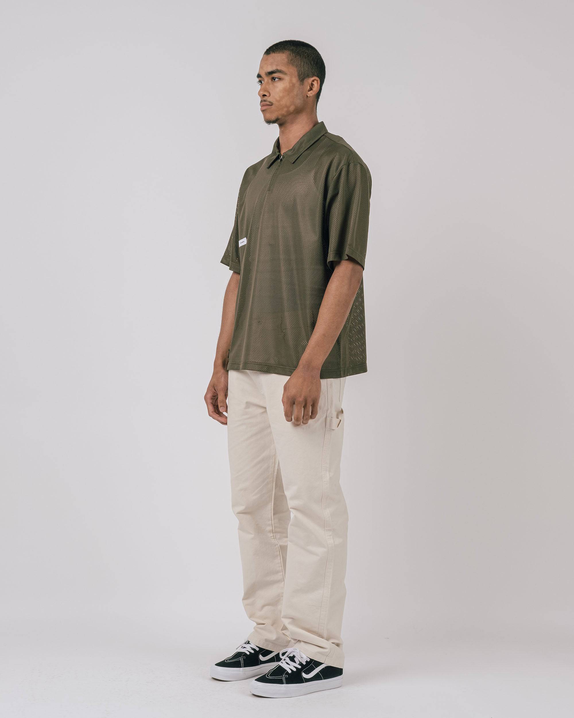 Course Marshal S/S Mesh Zip Polo - Students Golf