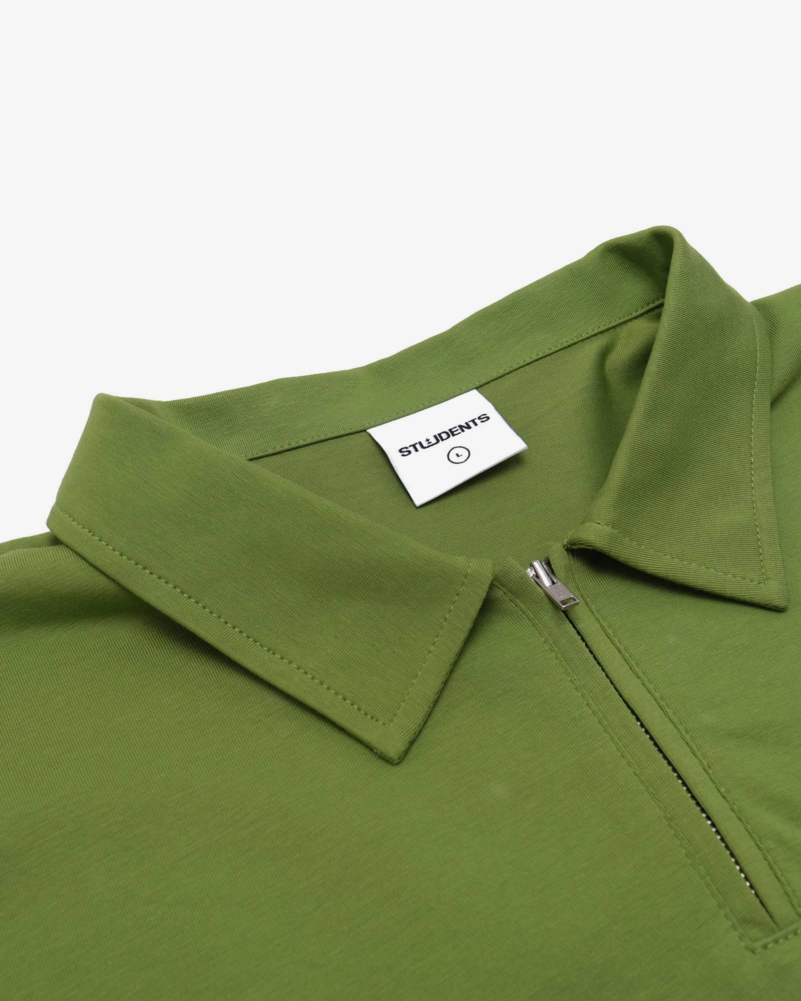 Lanser S/S Jersey Zip Polo Shirt - Students Golf