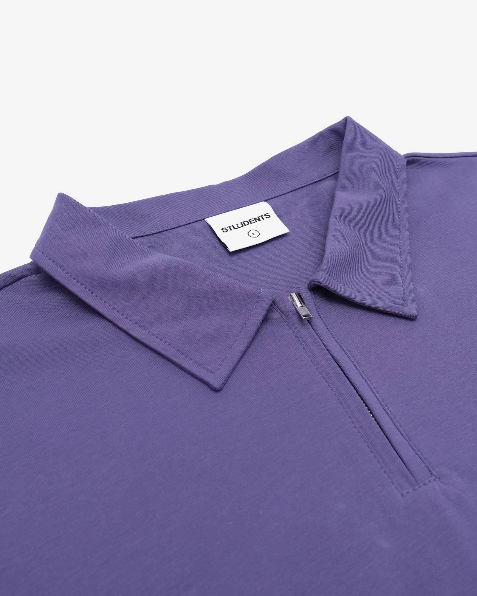 Lanser S/S Jersey Zip Polo Shirt - Students Golf