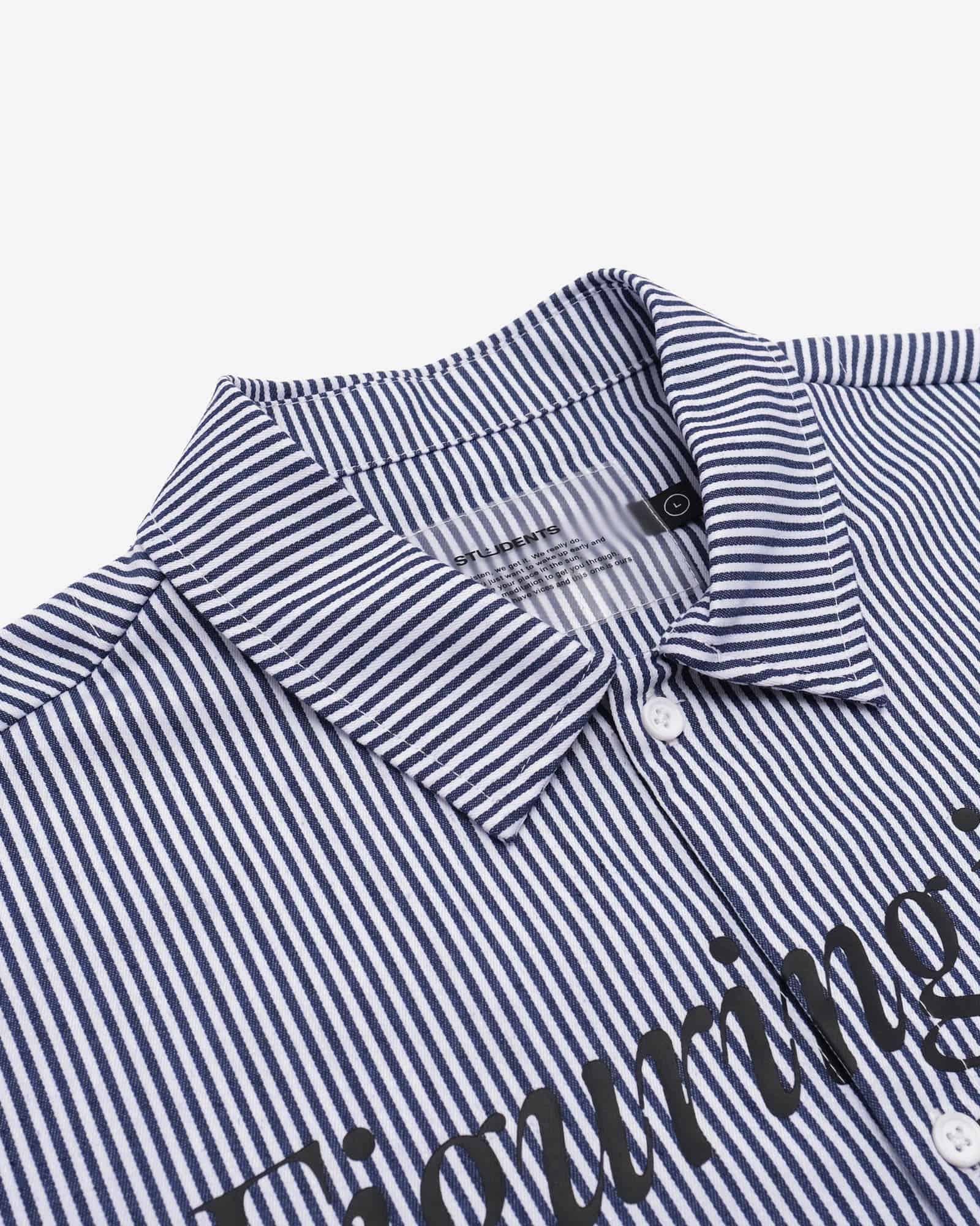 Reymon S/S Stripe Oxford Button-Up Shirt - Students Golf