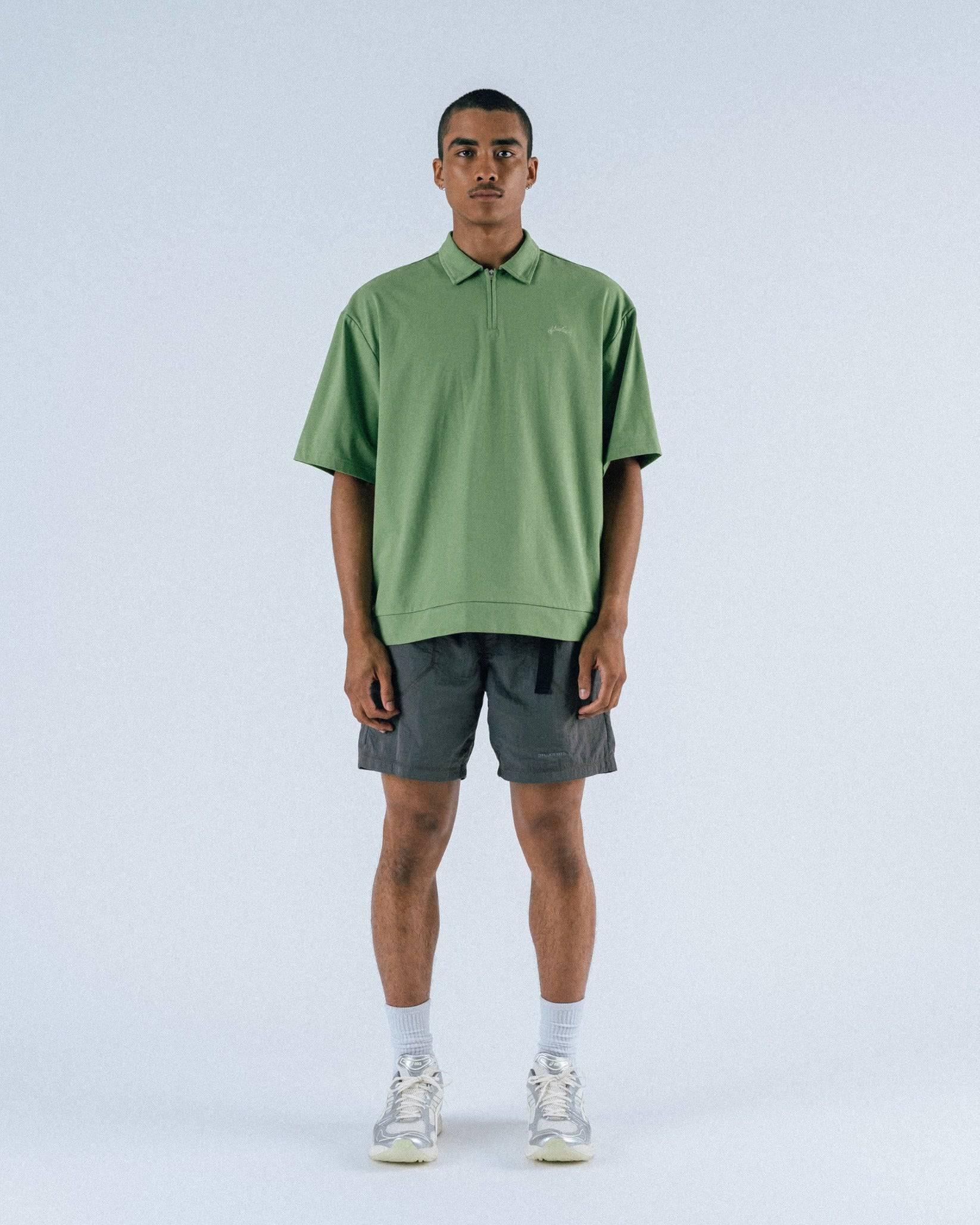 Lanser S/S Jersey Zip Polo Shirt - Students Golf