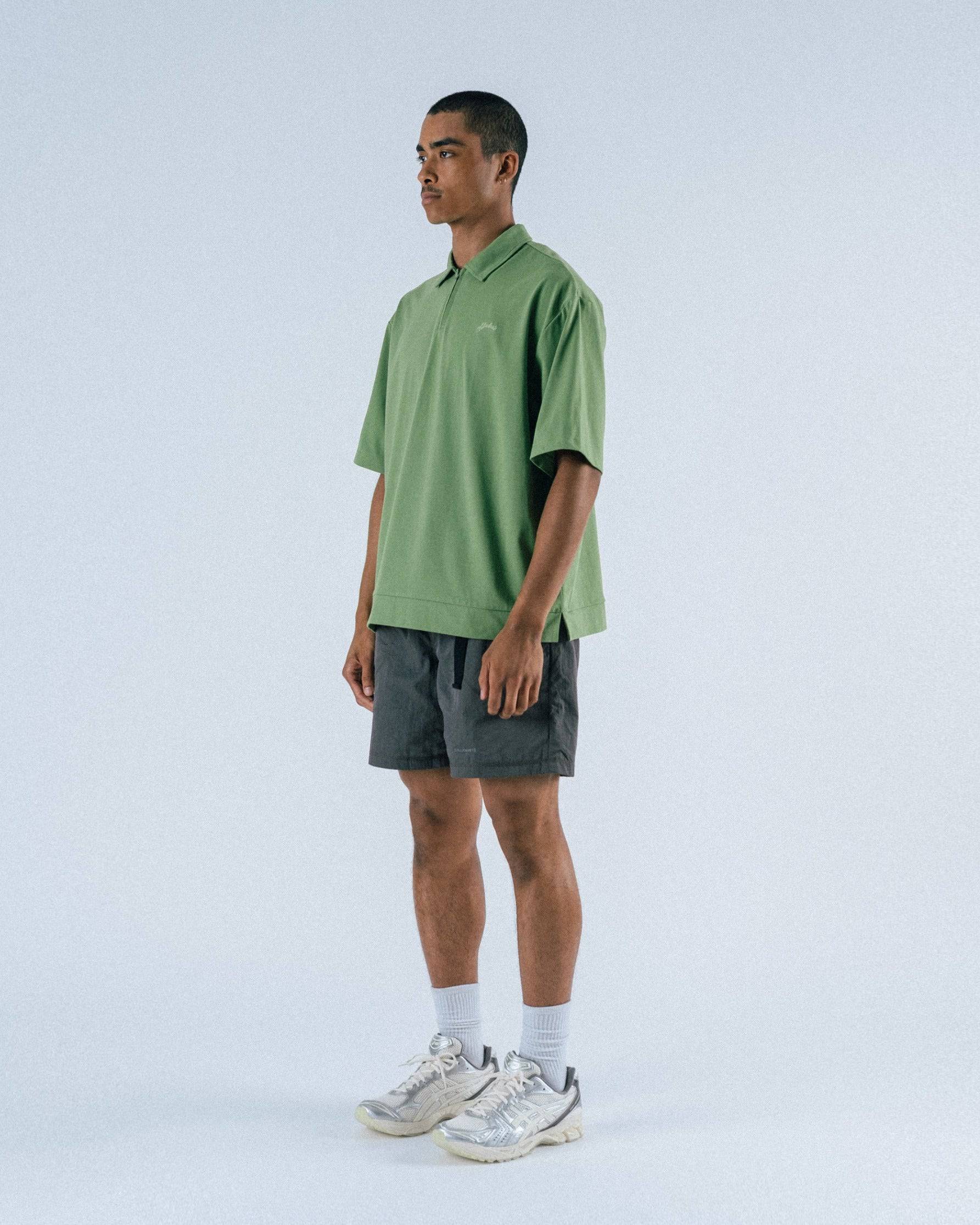 Lanser S/S Jersey Zip Polo Shirt - Students Golf