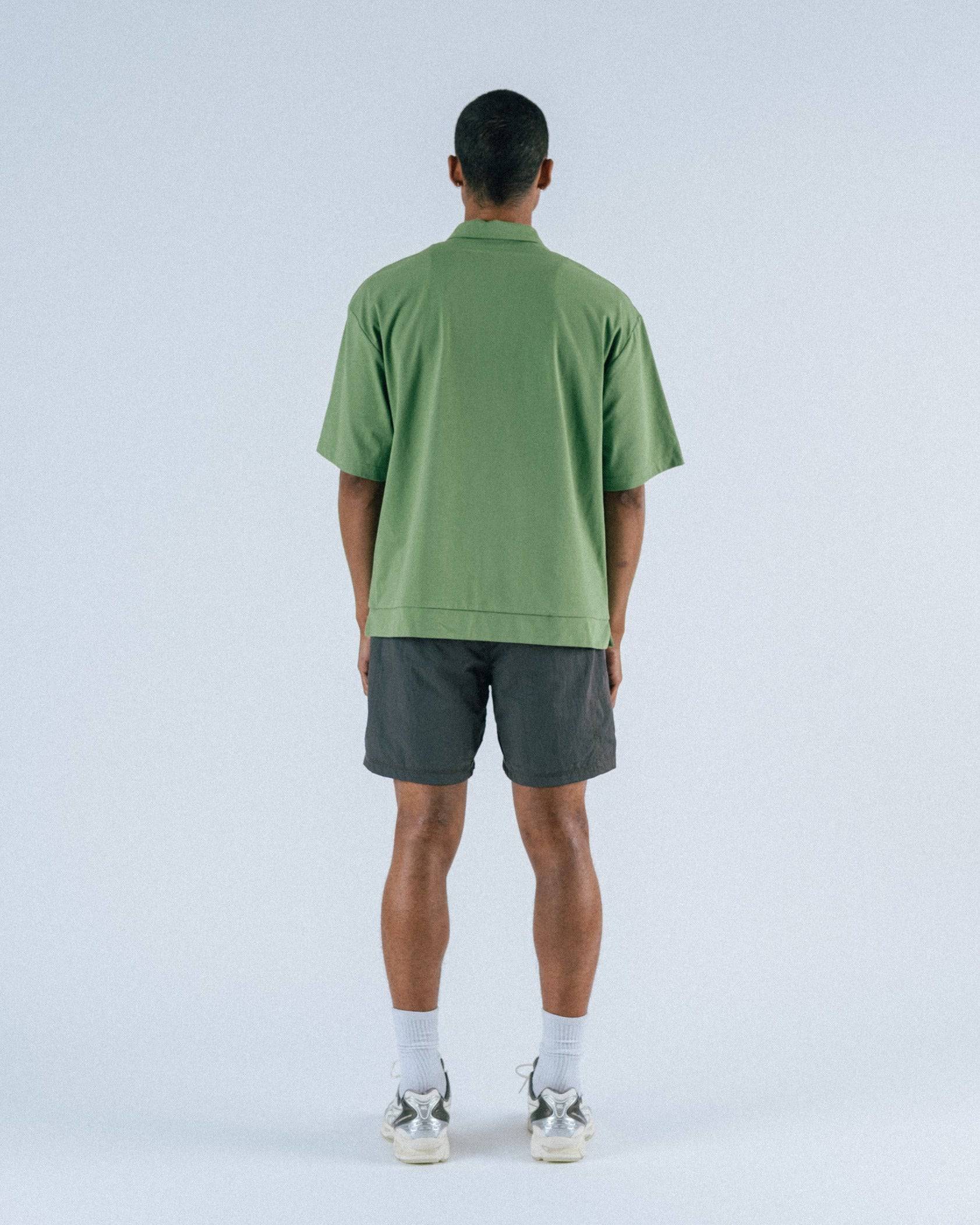 Lanser S/S Jersey Zip Polo Shirt - Students Golf