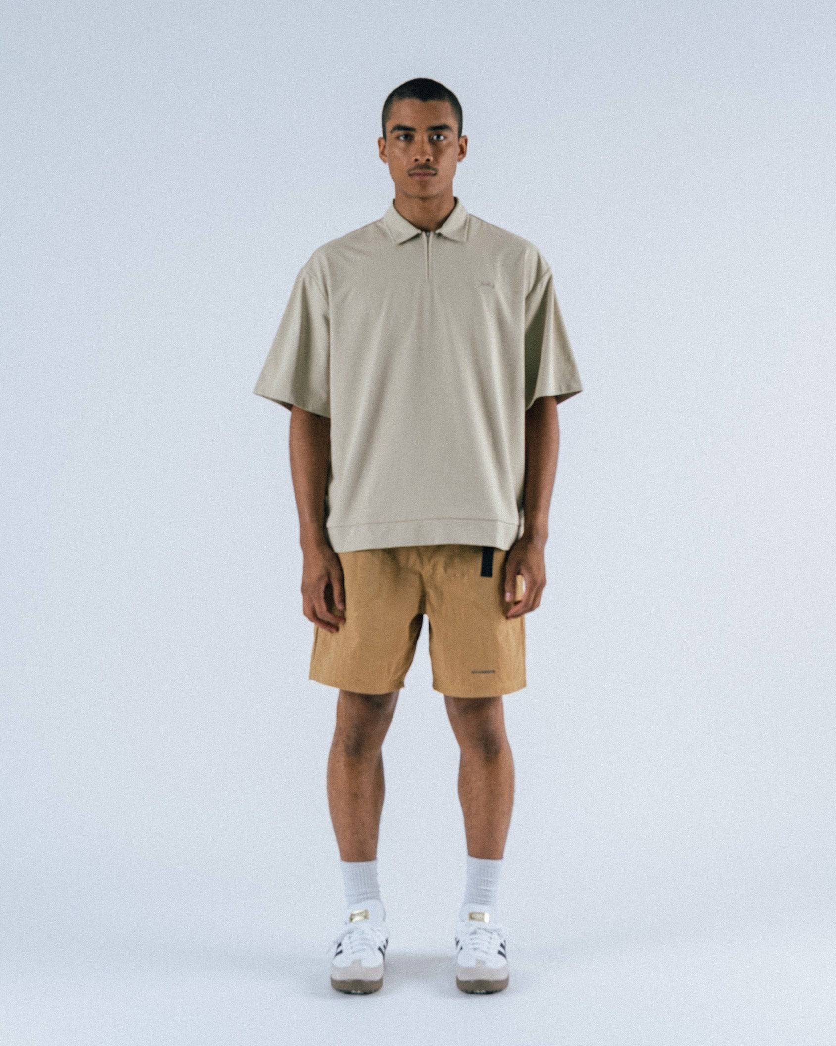 Lanser S/S Jersey Zip Polo Shirt - Students Golf