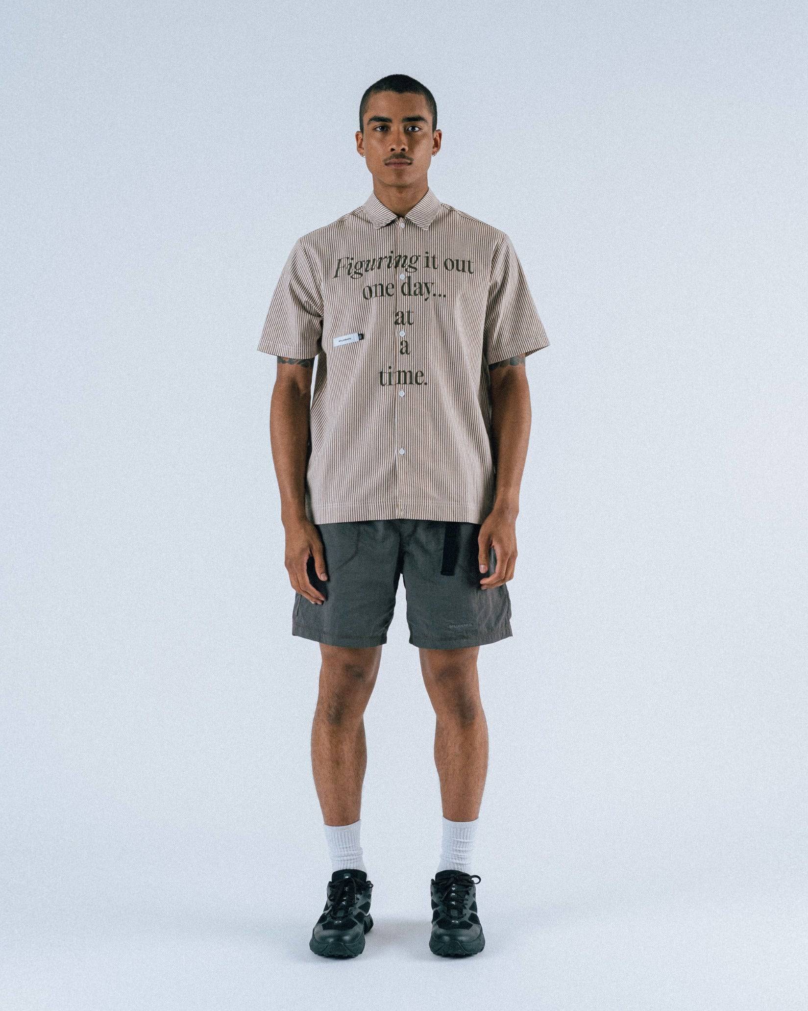 Reymon S/S Stripe Oxford Button-Up Shirt - Students Golf