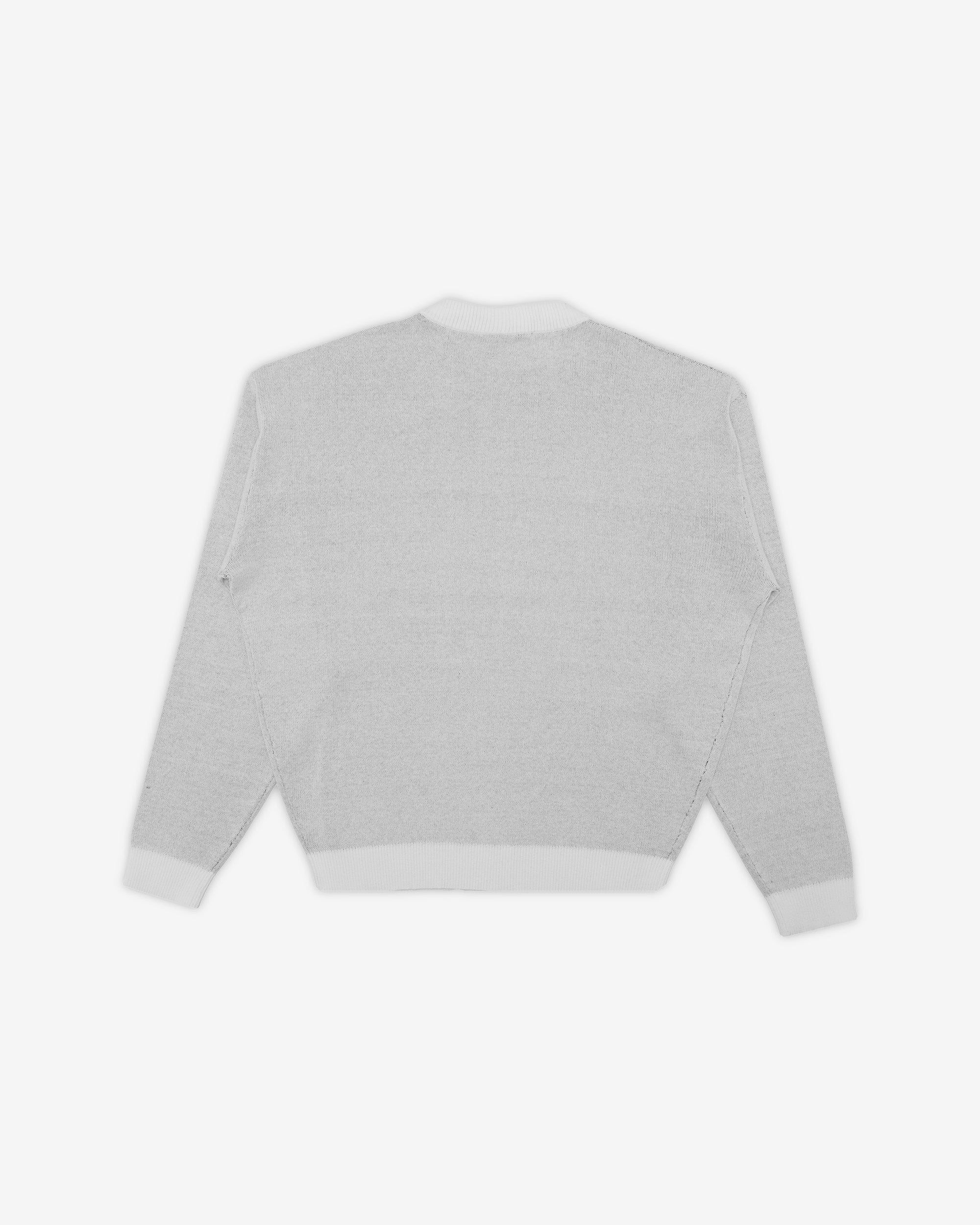 Gray sweater on a white background