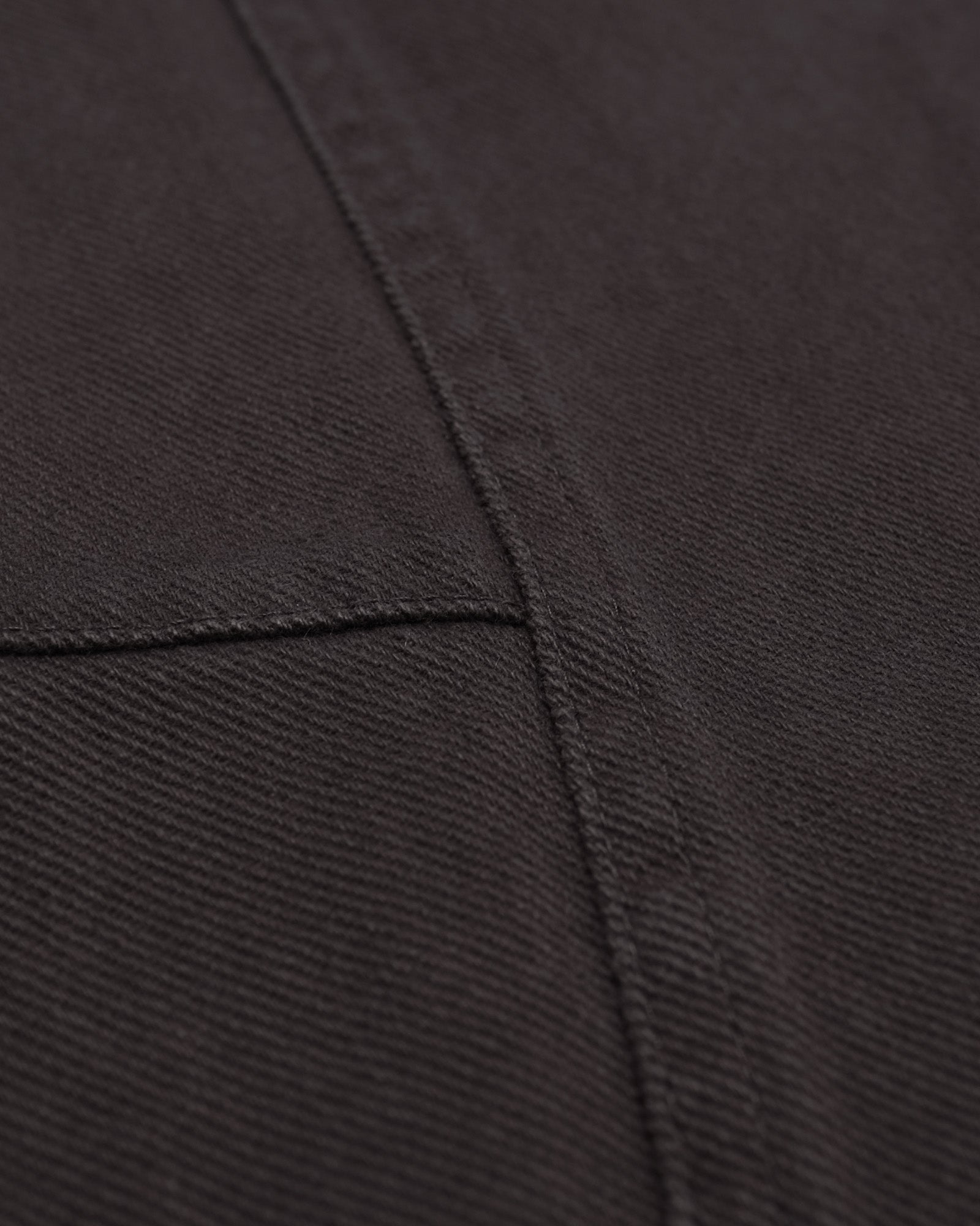 Close-up of dark brown fabric texture