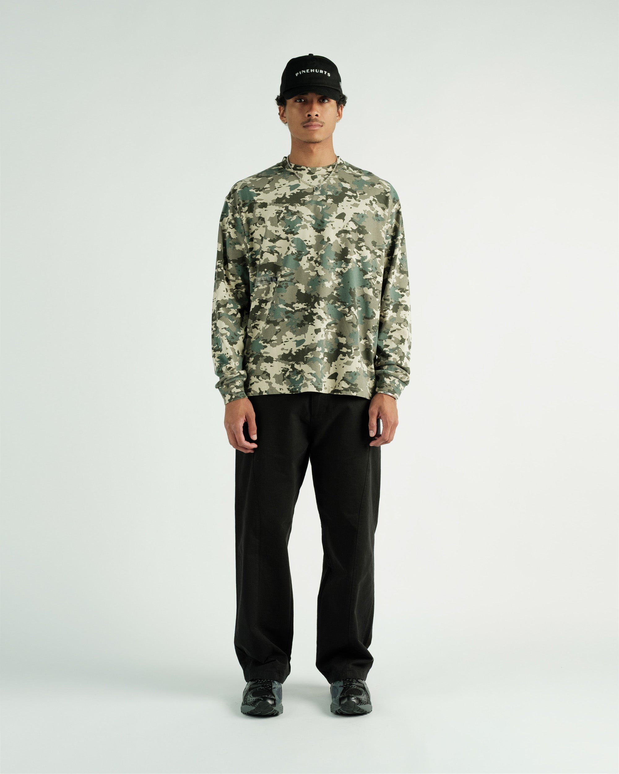 Students Golf - Payson Camo L/S Crew T-shirt