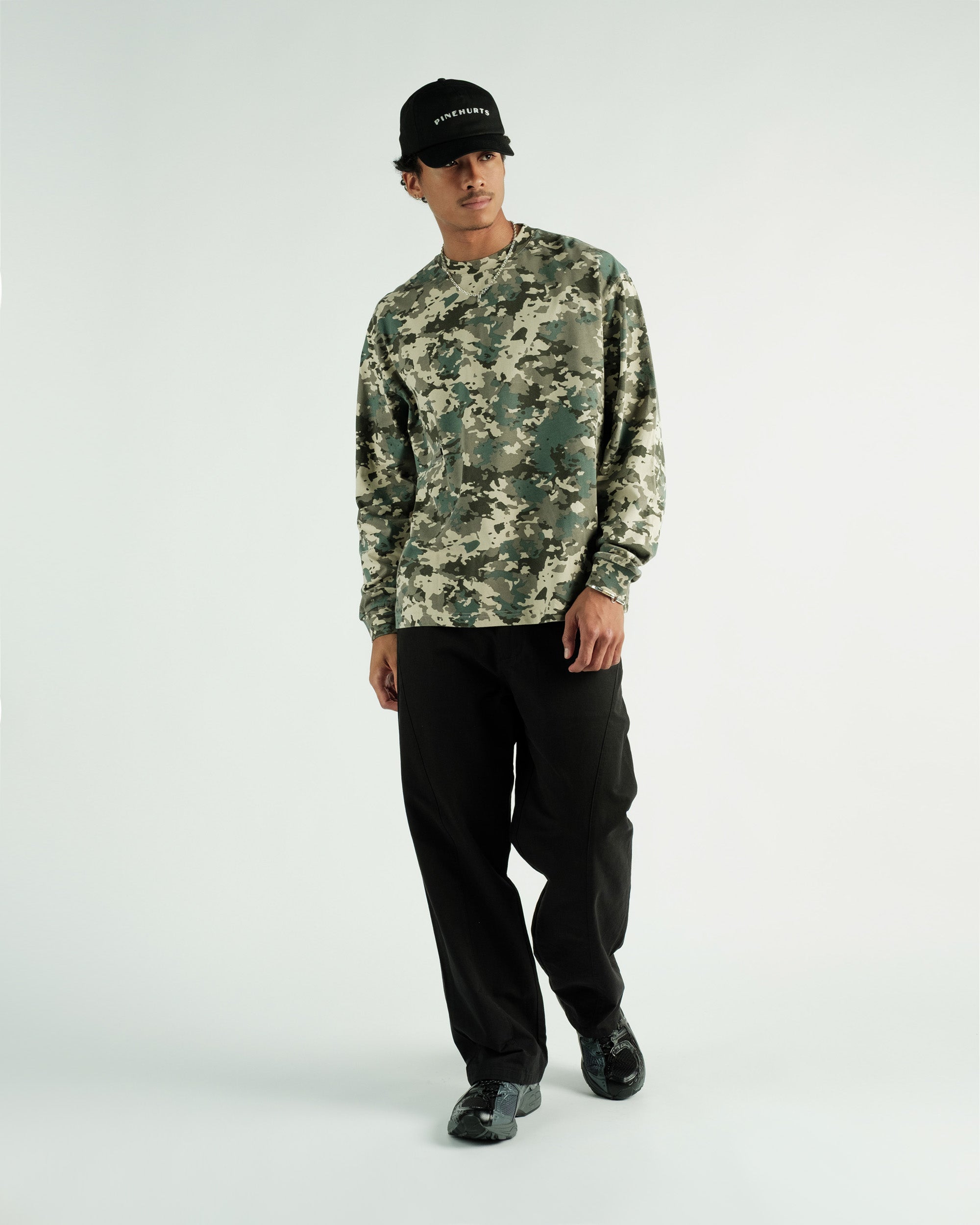 Students Golf - Payson Camo L/S Crew T-shirt