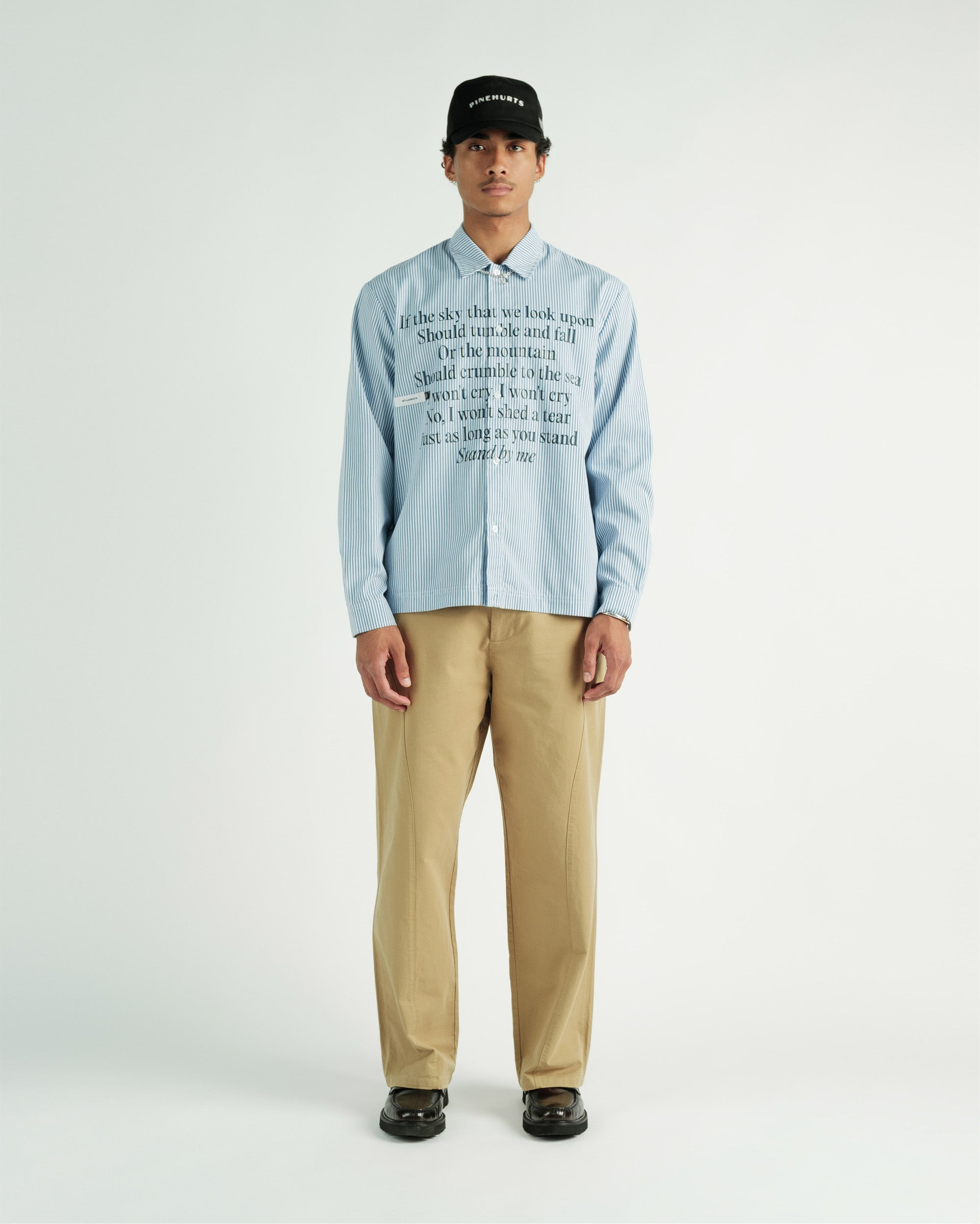 Students Golf - Riverton L/S Stripe Button-Up