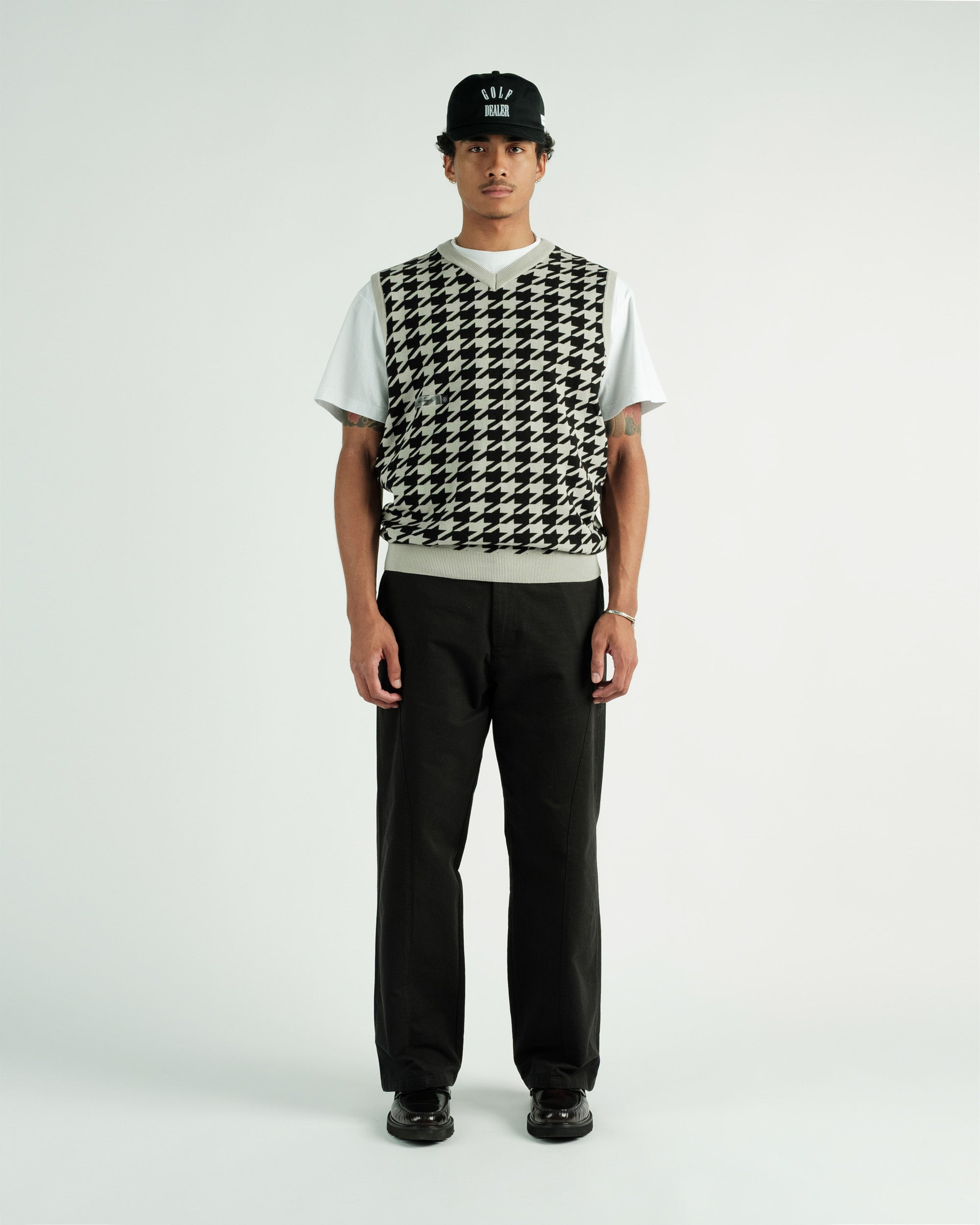 Students Golf - Layne Houndstooth Sweater Vest