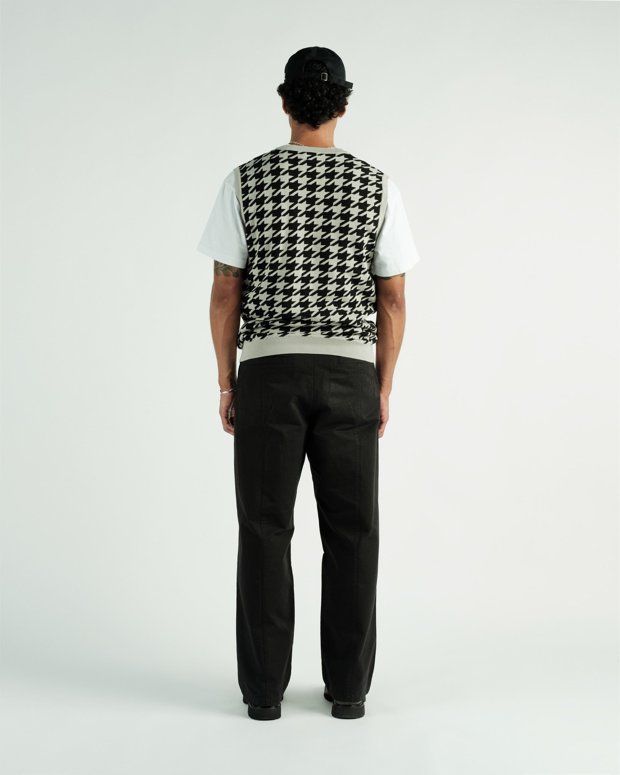 Students Golf - Layne Houndstooth Sweater Vest