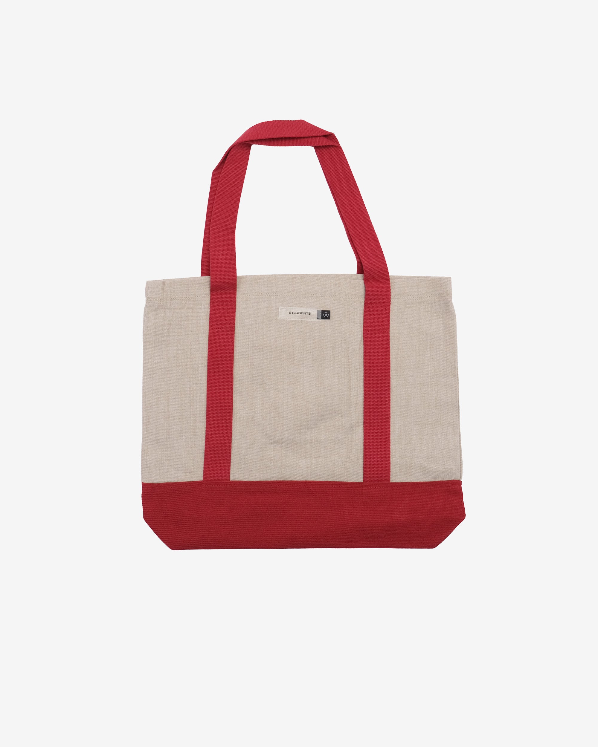 red tote bag