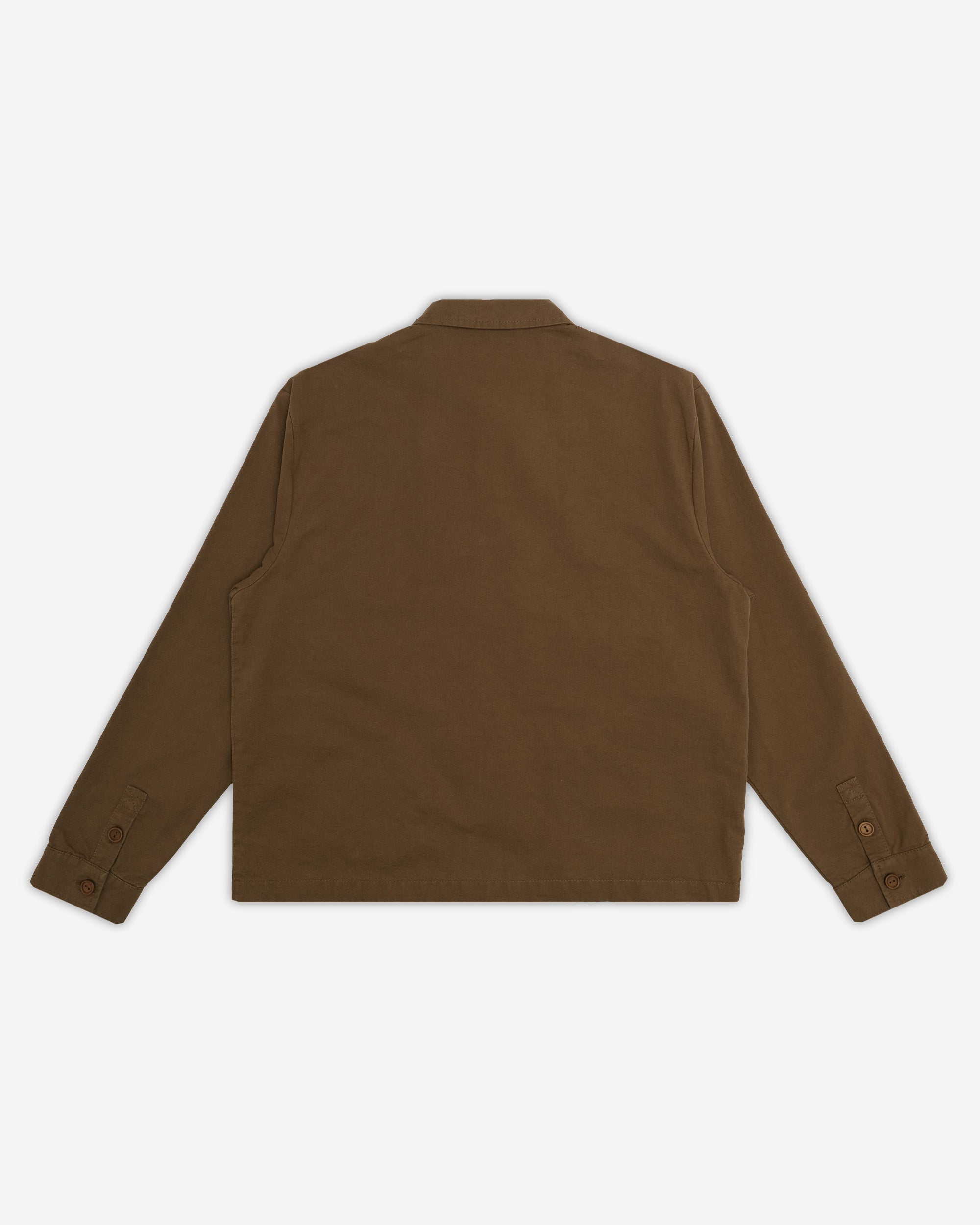 Brown jacket on a white background