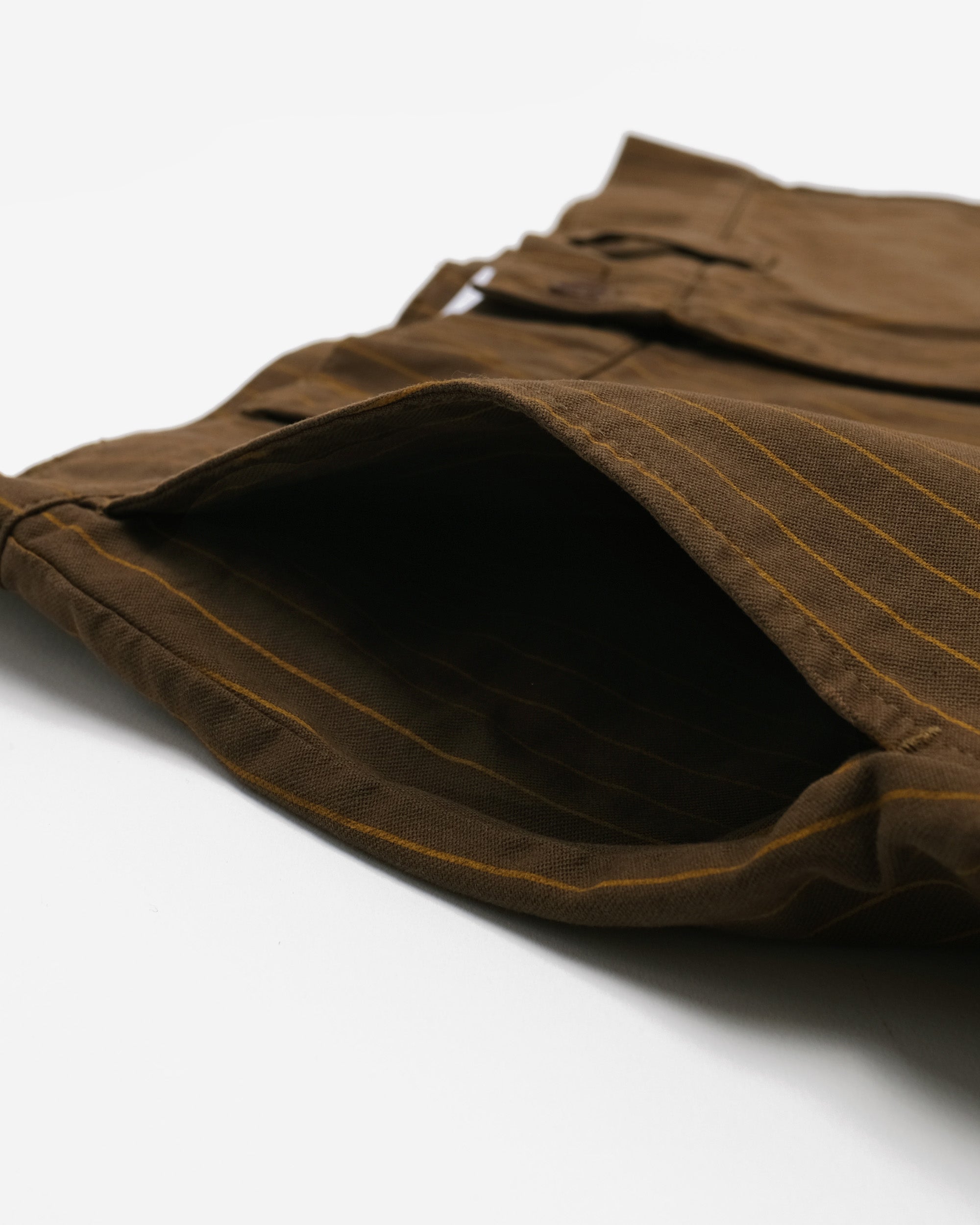 Brown pants on a white background