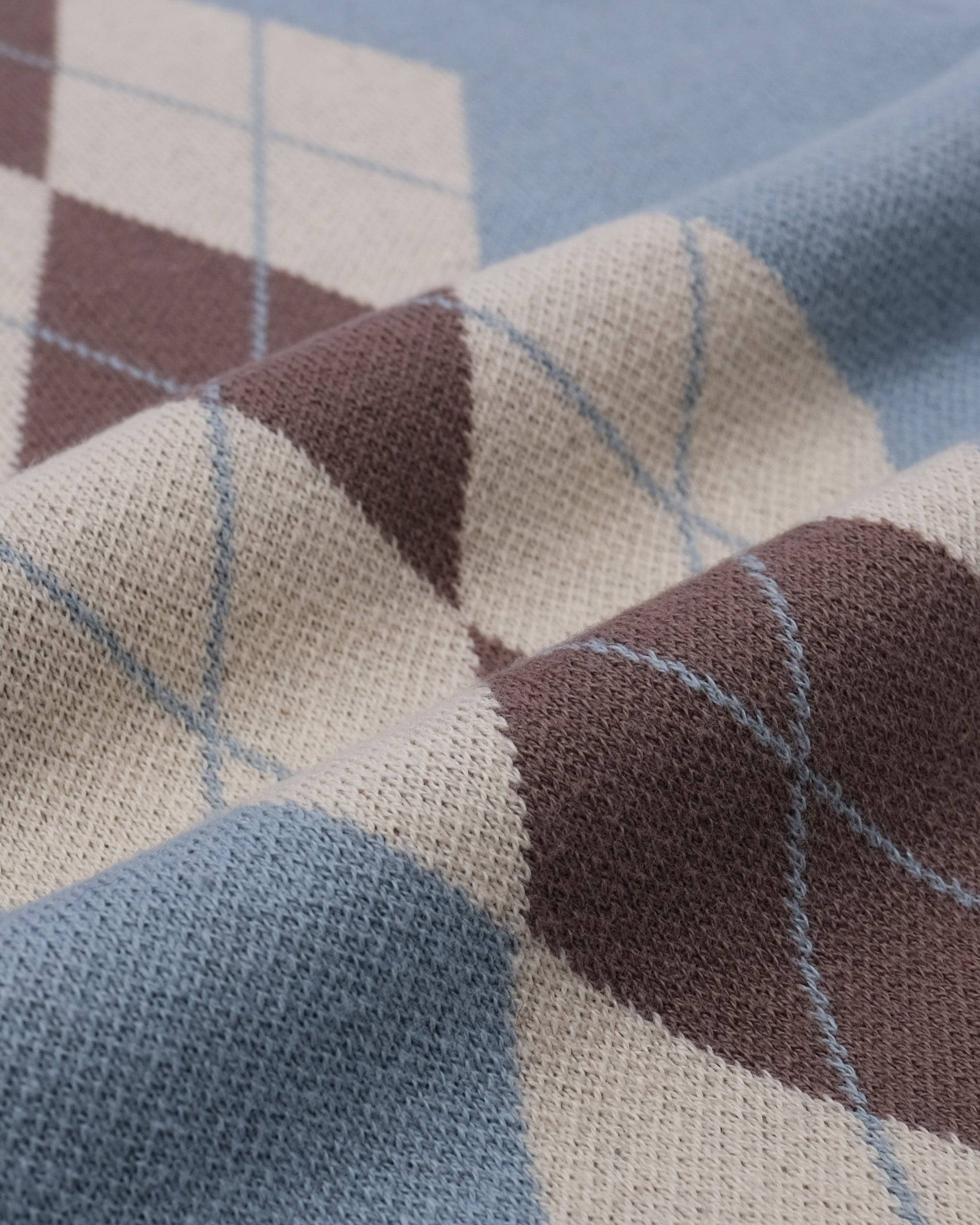 Wright Knitted L/S Polo Sweater - Students Golf