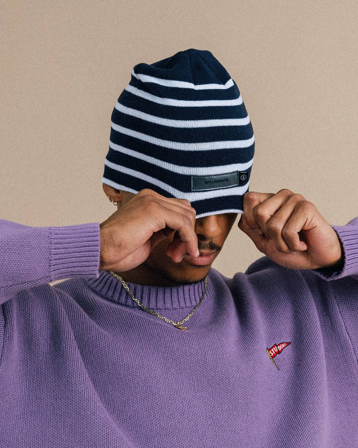 Hank Stripe Beanie - Students Golf