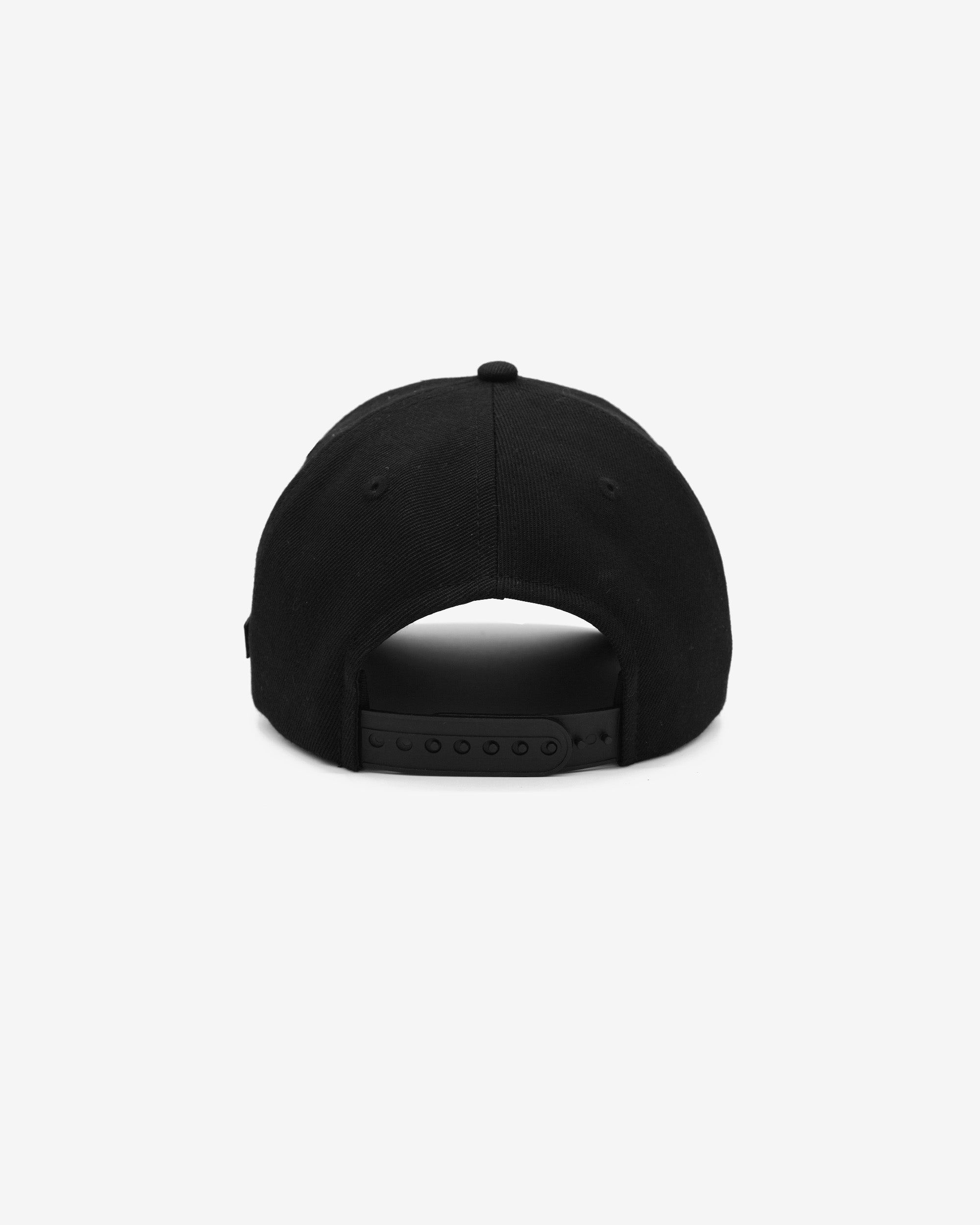 Black cap on a white background