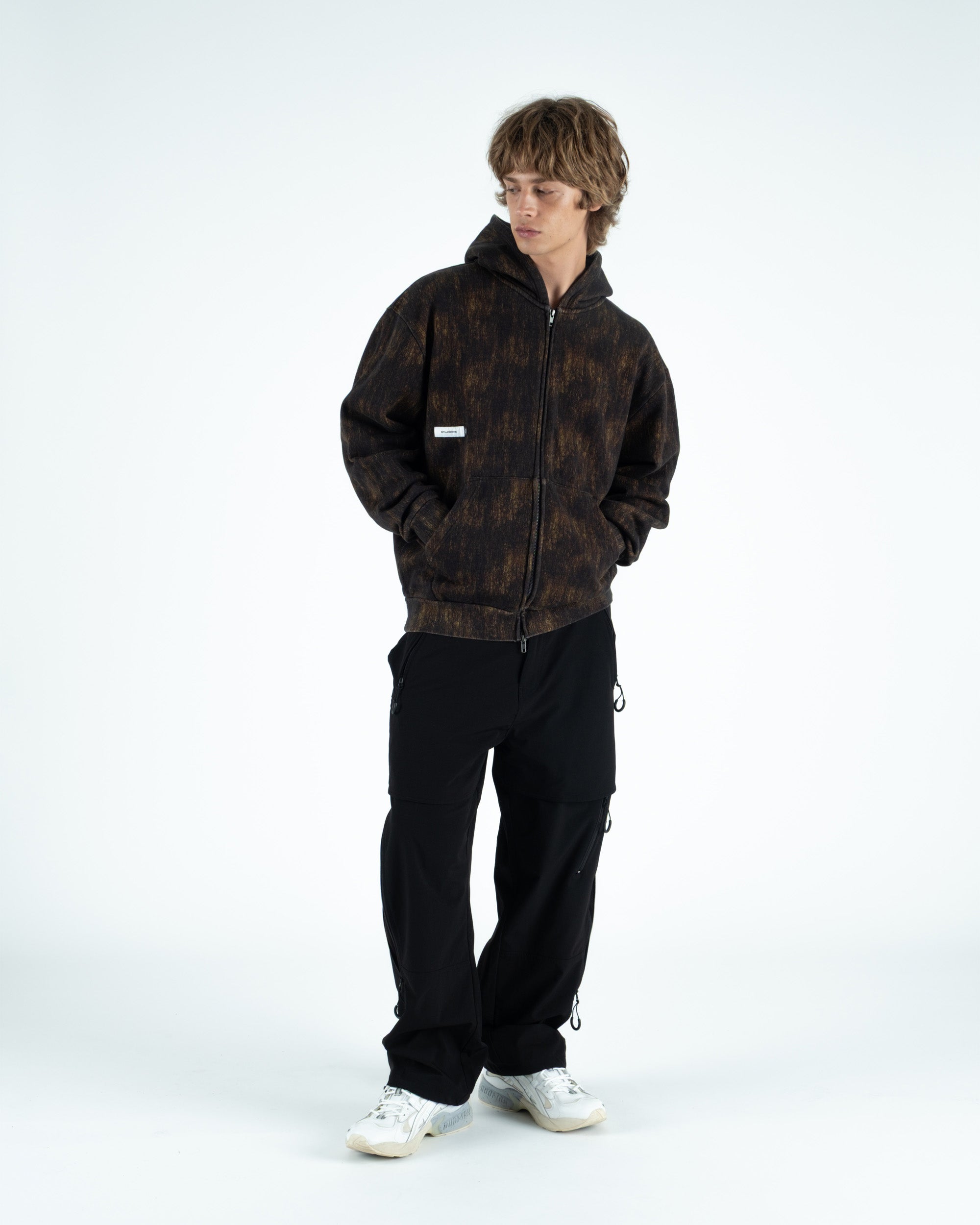 Bushill Camo Fleece Zip Hoodie - Students Golf