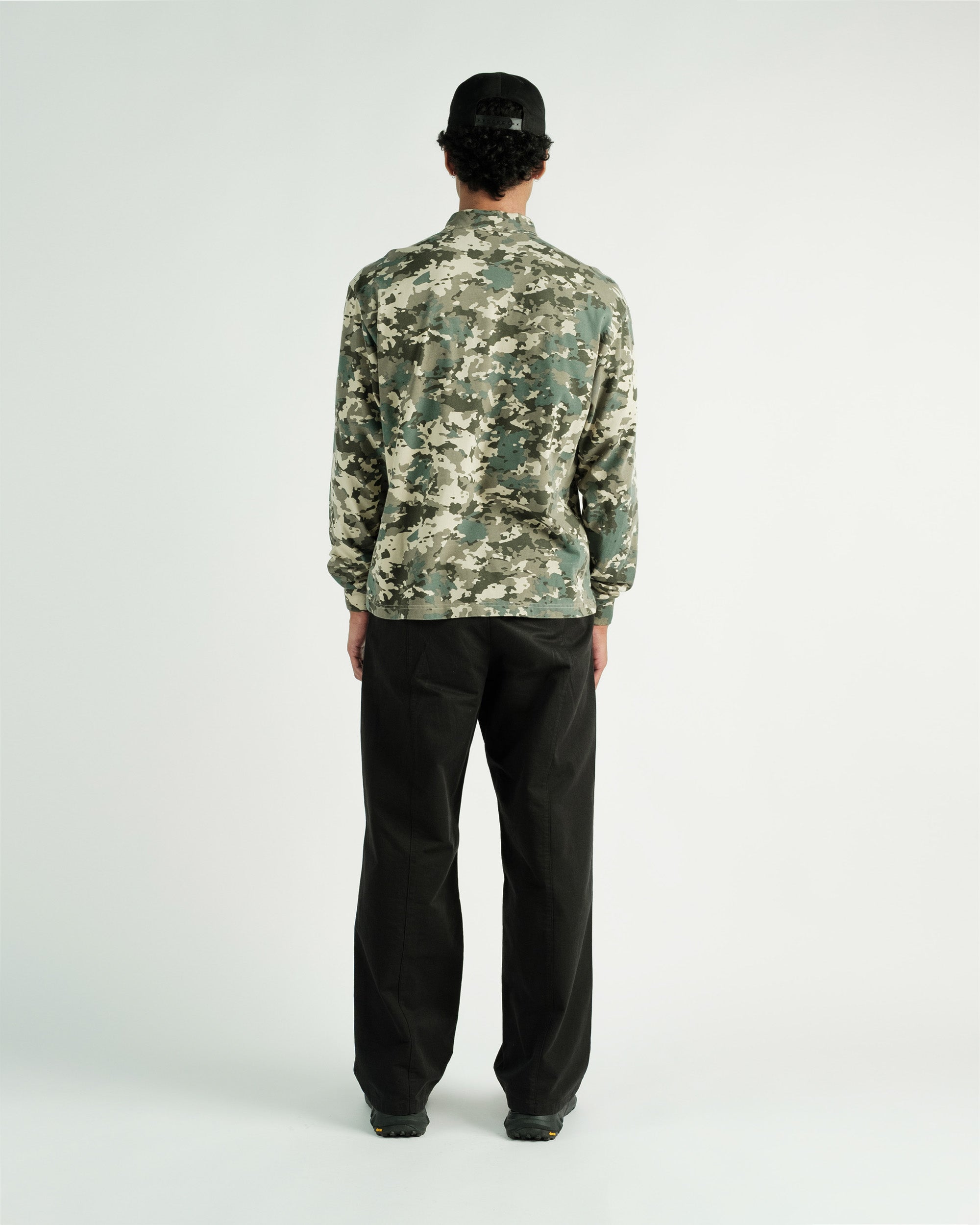 Students Golf - Gunnison Camo L/S Zip Polo
