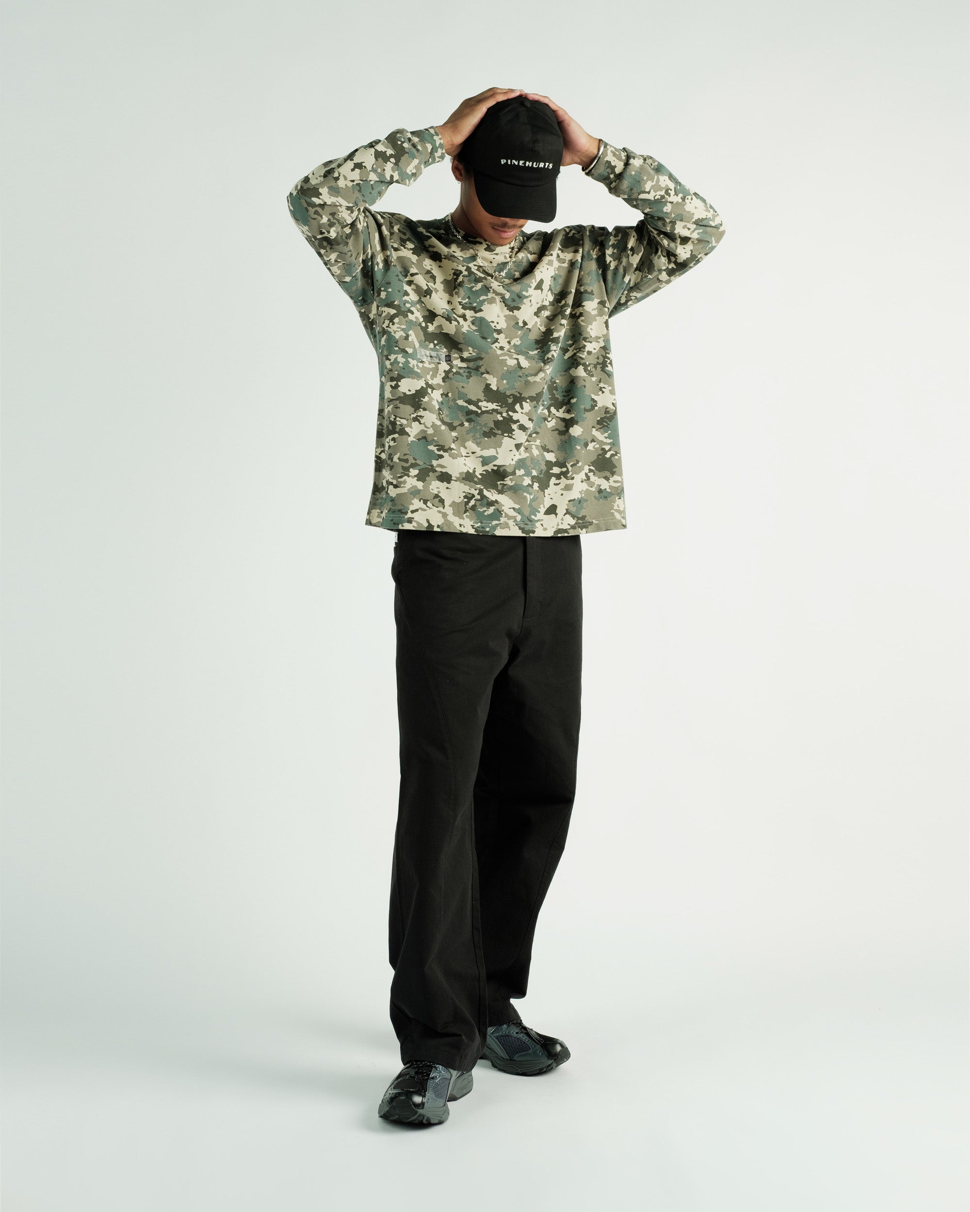 Students Golf - Payson Camo L/S Crew T-shirt