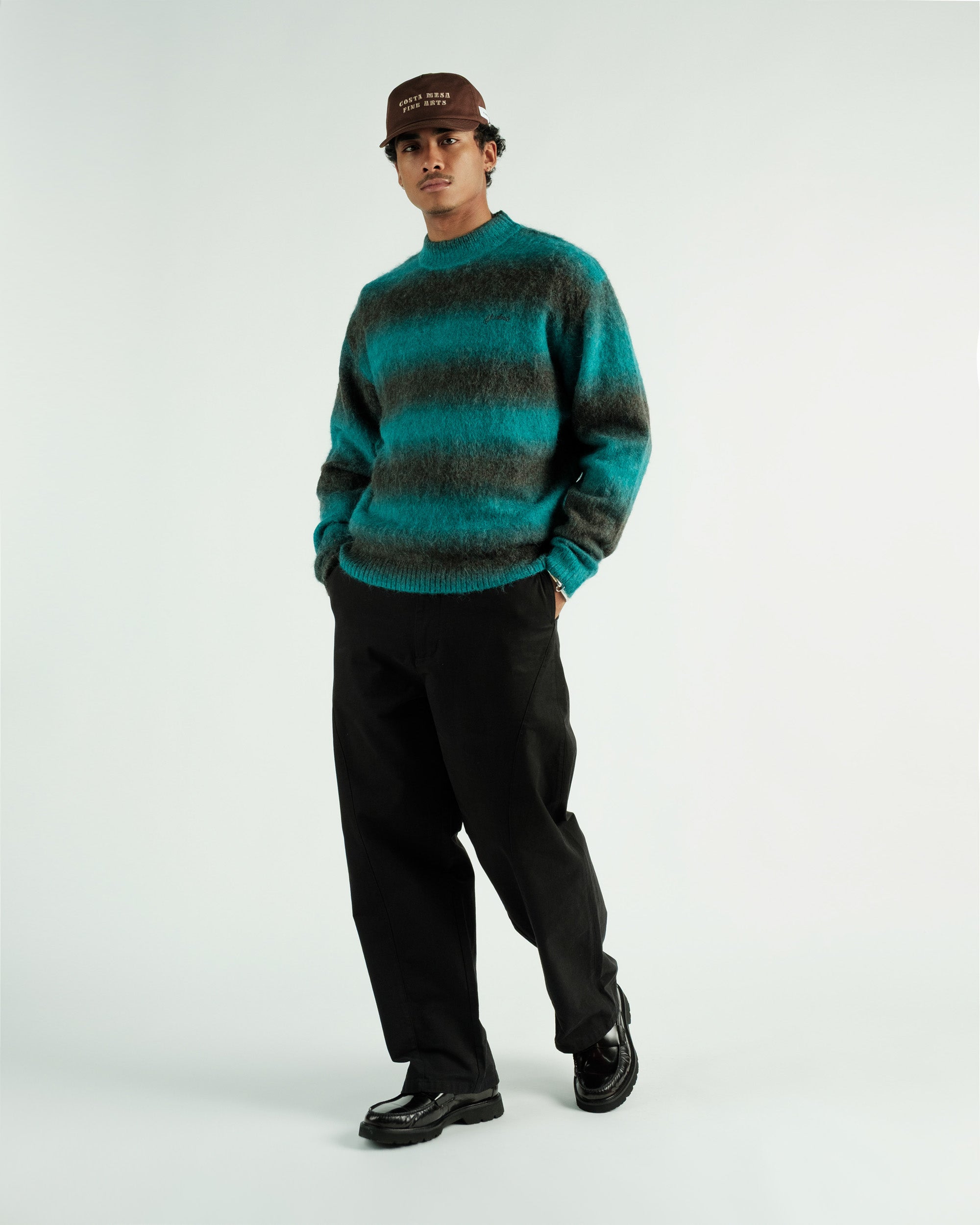 Students Golf - Cole Knit L/S Mockneck Mohair Sweater