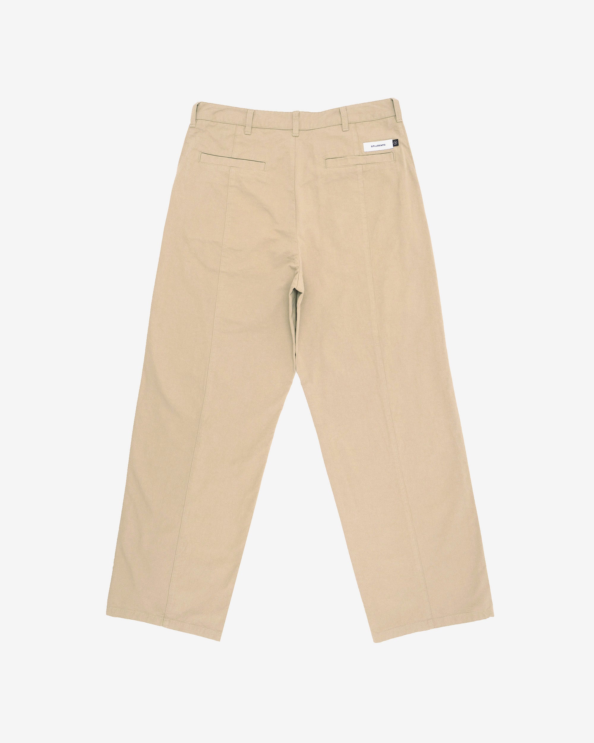 Beige pants on a white background