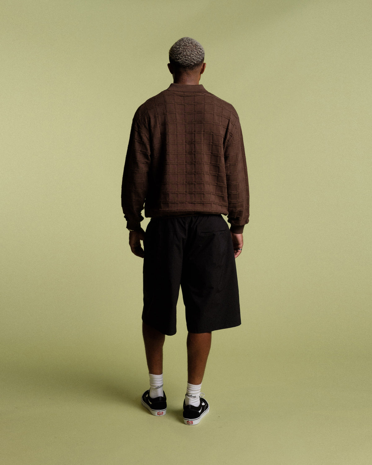 Knight Knitted L/S Polo Sweater